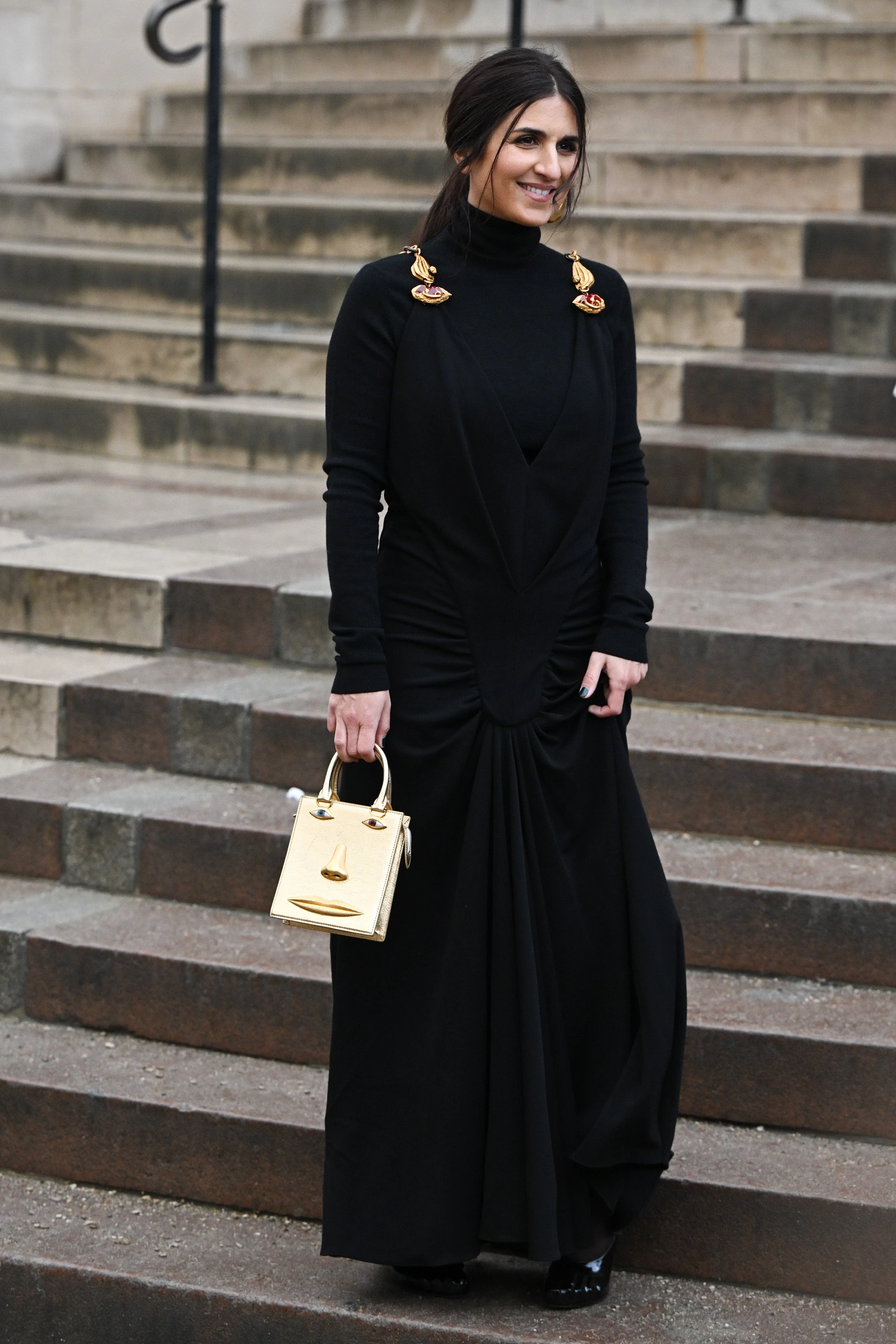 Жеральдін Накаш на показі Schiaparelli Haute Couture весна-літо 202410