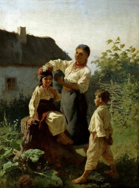 Костянтин Трутовський, "Одягають вінок", 18936