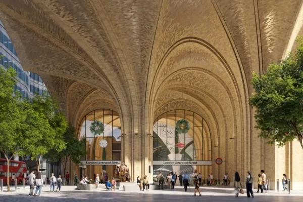 Корпорація Лондонського Сіті сьогодні схвалила плани масштабної реконструкції станції Ліверпуль-стріт, знакового проєкту, який забезпечить довгострокове майбутнє найзавантаженішої залізничної станції Британії. Ці пропозиції, спрямовані на відкриття нових можливостей для зростання в самому серці Квадратної Милі, передбачають створення сучасної, повністю доступної станції, а також нових комерційних, культурних та громадських просторів. Покращуючи сполучення центрального Лондона з рештою країни, це зробить місцевий район набагато приємнішим місцем для відвідування, роботи та подорожей.