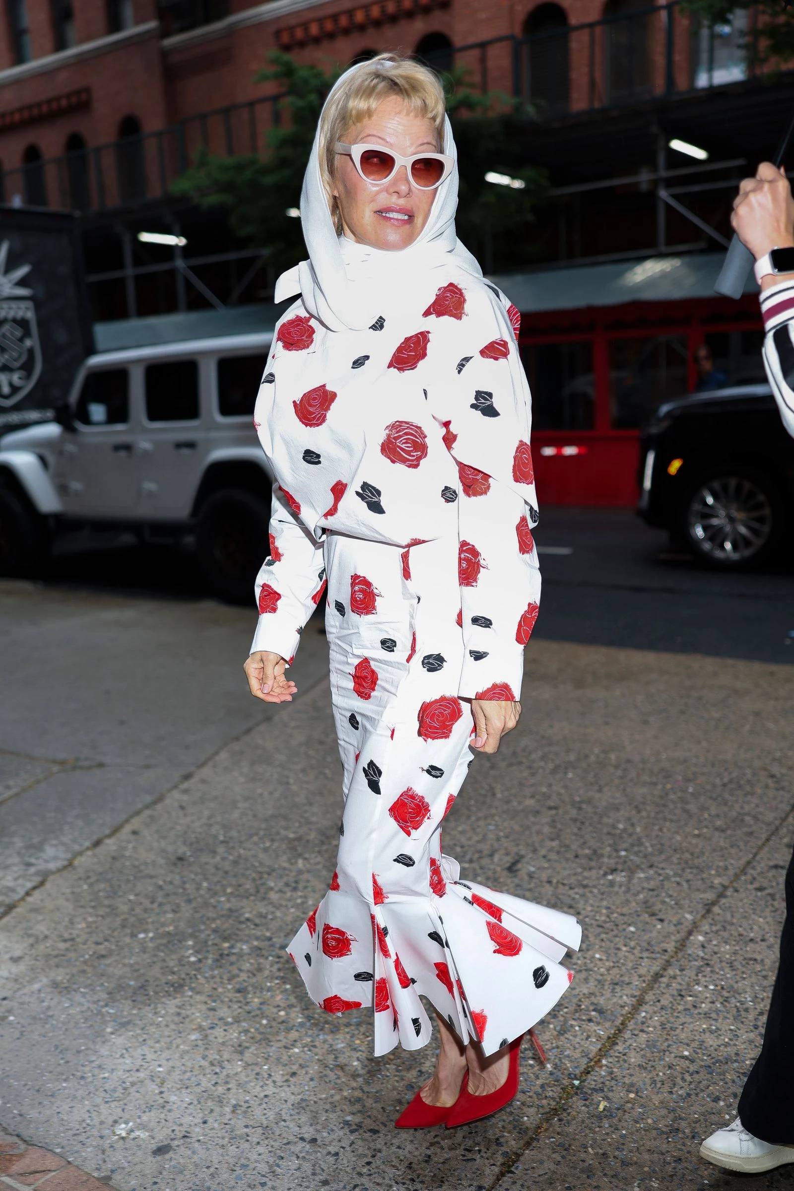 Памела Андерсон під час престуру 2