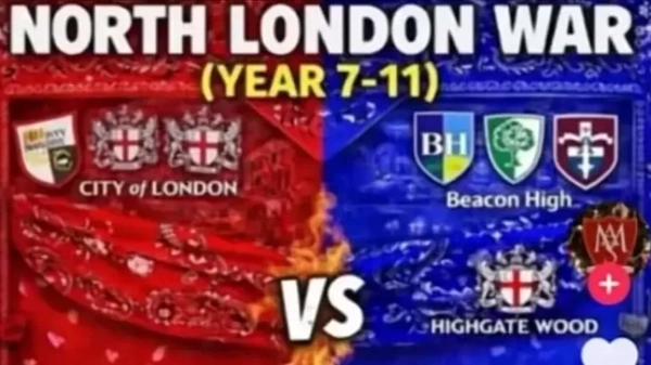 Список правил для ймовірних бійок між червоними та синіми командами у шкільних війнах Лондона