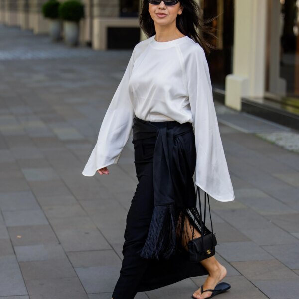 White long-sleeved shirts have never been this fashionable – and they’re a hit for the end of summer 2026.