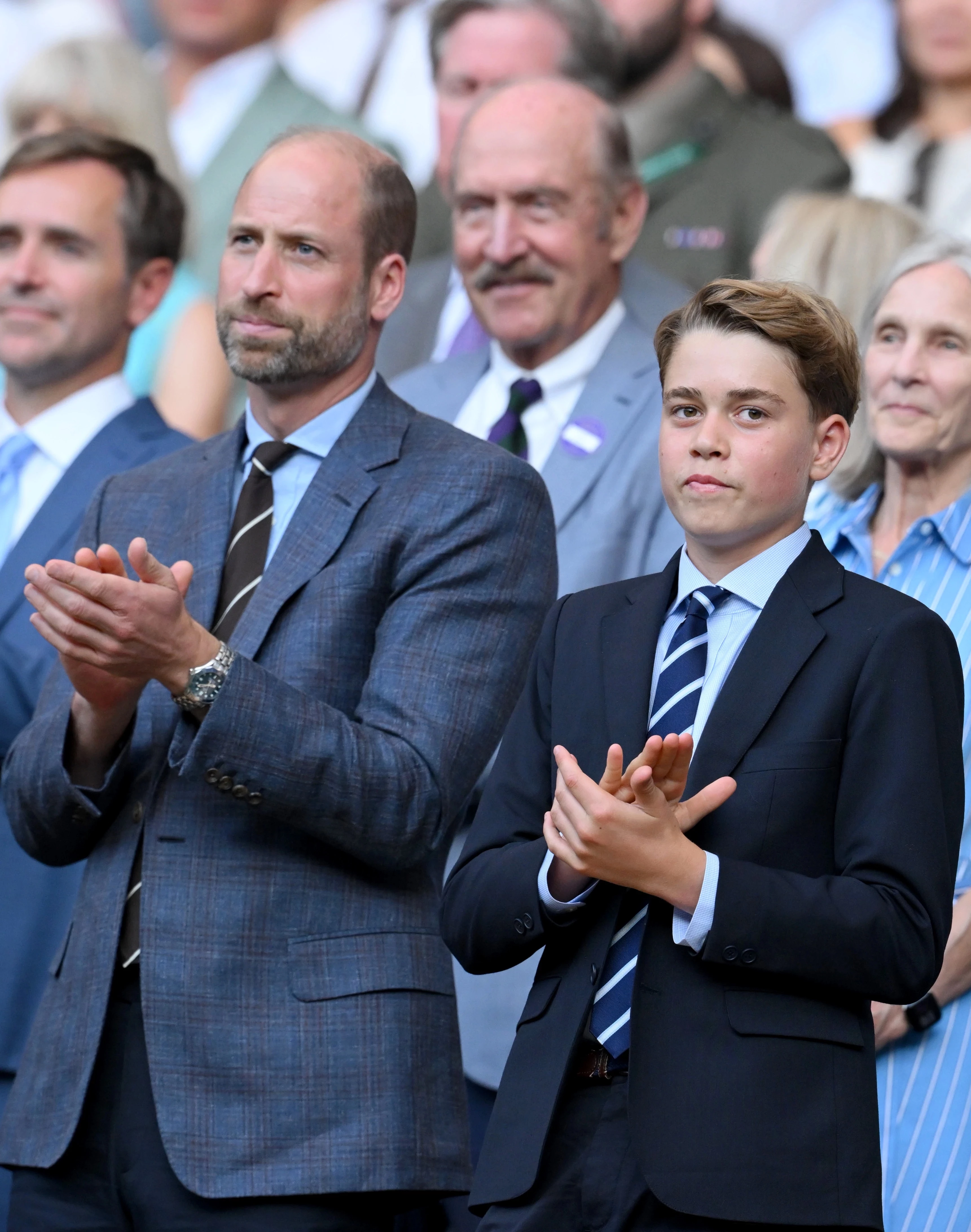 Prince George with his father at Wimbledon—20260