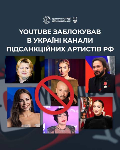 Ані Лорак, Басков, Розенбаум: YouTube заблокував в Україні канали артистів, які підтримують війну 4