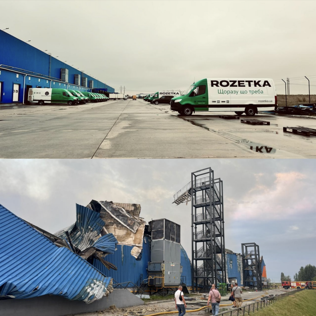 Російські війська знищили розподільчий склад ROZETKA 3 Російська армія знищила розподільчий складський комплекс ROZETKA – bit.ua0