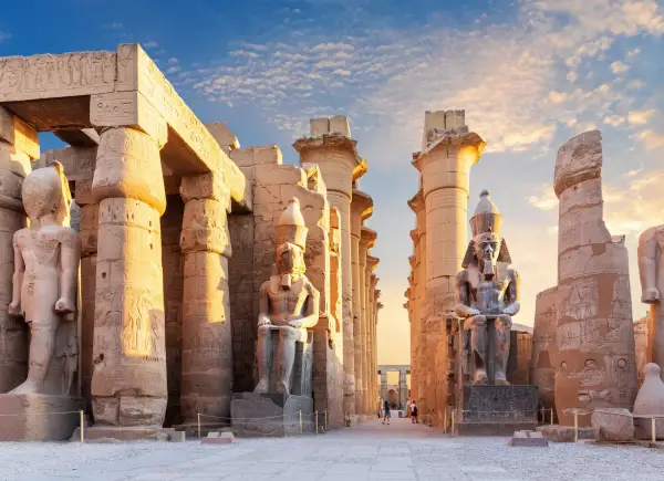 Luxor Temple courtyard and the statues of Ramses II, Egypt; Shutterstock ID 1997301695; purchase_order: -; job: -; client: -; other: -