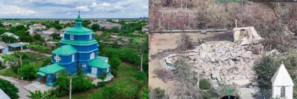На Херсонщині через атаку російських дронів згоріла унікальна дерев’яна церква XVIII століття 5 На Херсонщині через атаку російських дронів згоріла унікальна дерев’яна церква XVIII століття 5