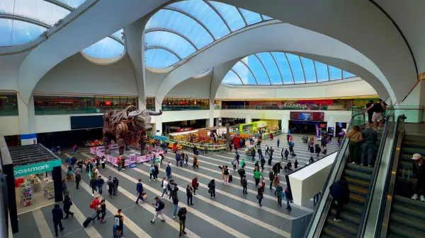 Birmingham New Street Station - the main central station in the city - BIRMINGHAM, ENGLAND UNITED KINGDOM - MAY 23, 2024; Shutterstock ID 2473115389; purchase_order: -; job: -; client: -; other: