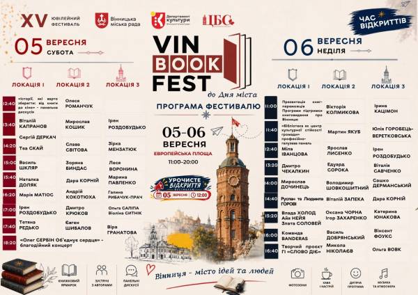 VinBookFest відзначає 15-річчя: чого очікувати від ювілейного фестивалю 4