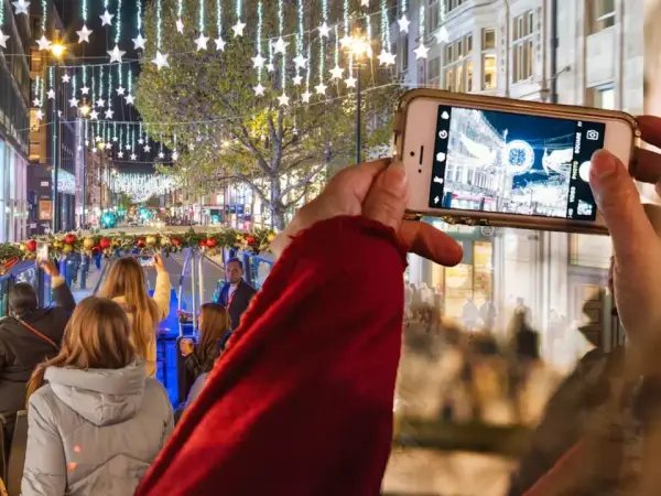 See London's Christmas lights from an open-top double-decker bus this winter