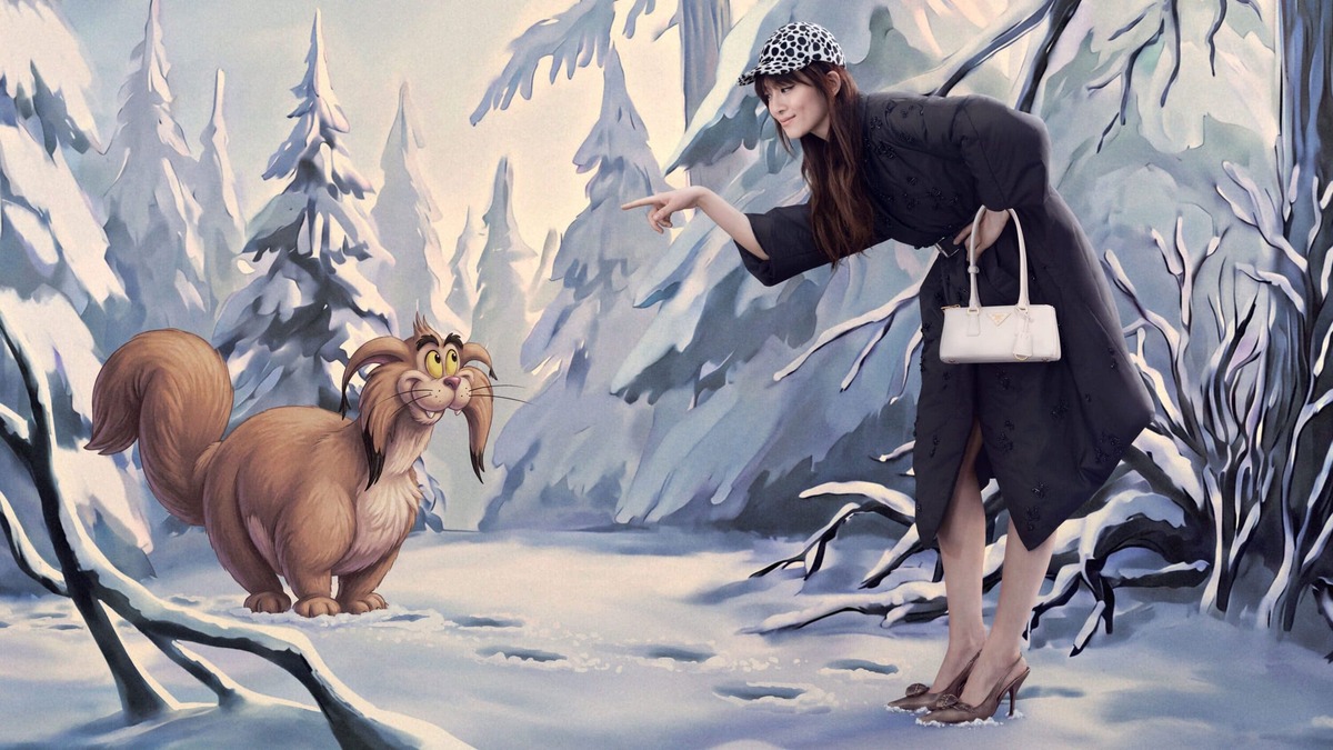 Prada занурює в різдвяну казку: кампейн оживає в стилі Disney 9 Створений художником Disney: Prada перетворили різдвяний кампейн на справжній мультфільм0